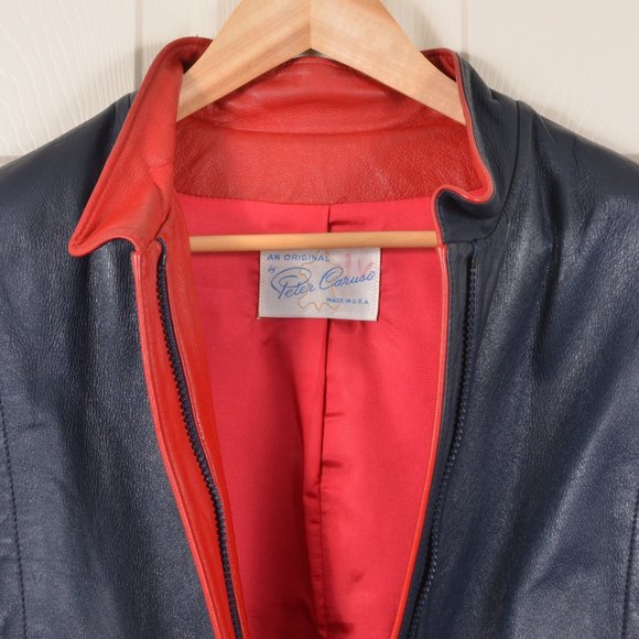 🇺🇸Vintage 70s Caruso 16 Moto Racer Leather - Picture 2 of 6